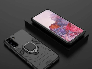Alogy Stand Ring Armor case for Samsung Galaxy S21 Plus black