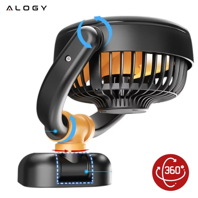 Malý ventilátor Mini ventilátor do auta pro kokpit Palubní deska Zapalovač cigaret pro auto 12V Quiet Alogy Car Black