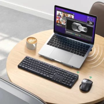 Zestaw Ugreen MK006 bezprzewodowa klawiatura + mysz 2,4 GHz czarny