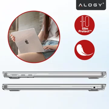 Etui Alogy Hard Case für Apple Macbook Air 13 2022 M2 A2681 13,6" Przezroczyste
