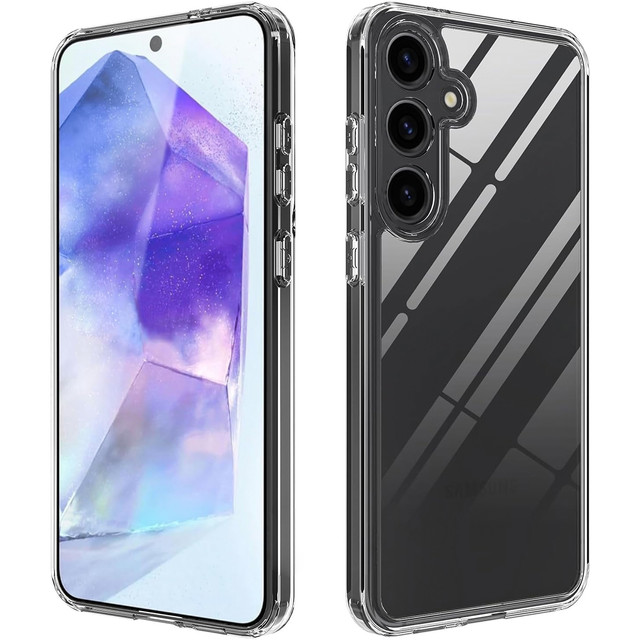 Etui do Samsung Galaxy A35 5G obudowa plecki futerał Hybrid Clear Case Alogy Przezroczyste + Szkło