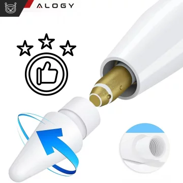 Końcówka wymienna 4szt. Twardość 2x 2B, 2x 2H do Rysika do Apple Pencil 1/2 generacji do iPad Air Pro Mini