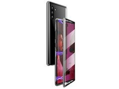 Double-sided Dr.Fit magnetic glass case for Galaxy Note 10 Silver