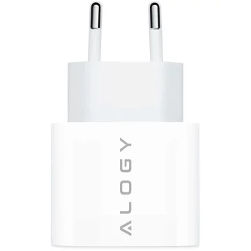 Rychlá 30W USB-C nástěnná nabíječka USB typ C GaN PD pro iPhone Alogy kostka Bílá