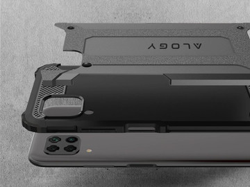Alogy Hard Armor Hülle für Huawei P40 Lite / Nova 6 SE grau