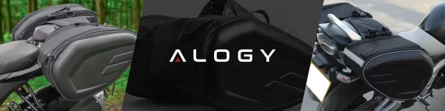 Motocyklová podsedlová brašna 38-58L - Brašna, boční kufry, brašna na zadní sedadlo, vodotěsná, tvrdý materiál, nastavitelná pro motocykl - Alogy RoadPack™ černá