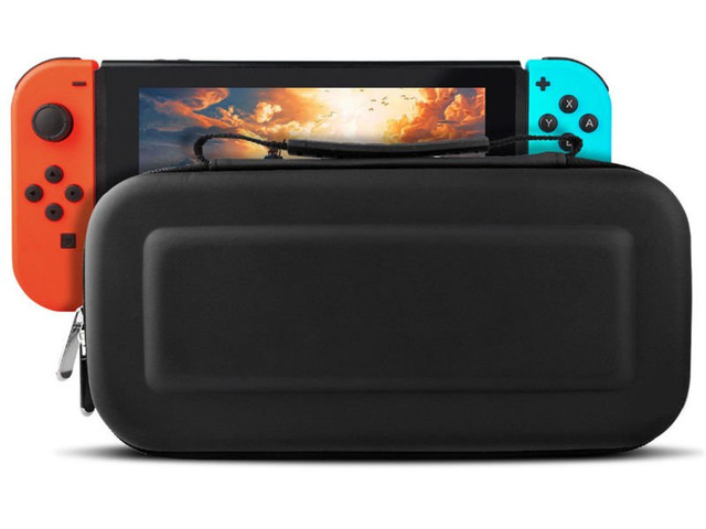 Pouzdro Alogy Tough Pouch z černého skla na Nintendo Switch Case