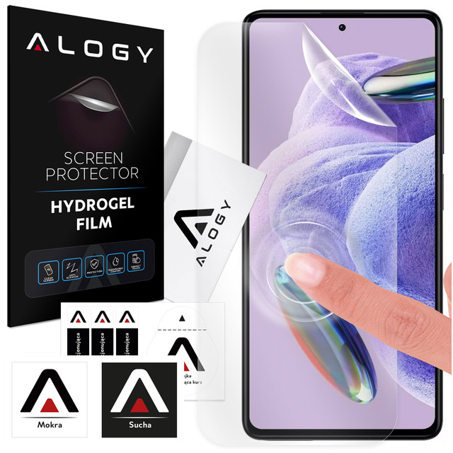 Hydrogelová fólie pro Xiaomi Redmi Note 8/ 8T/ 8 Pro/ 9/ 9S/ 10/ 10 Pro/ 11/ 11S/ 12/ 12 Pro ochranná fólie na displej telefonu Alogy Hydrogel Film