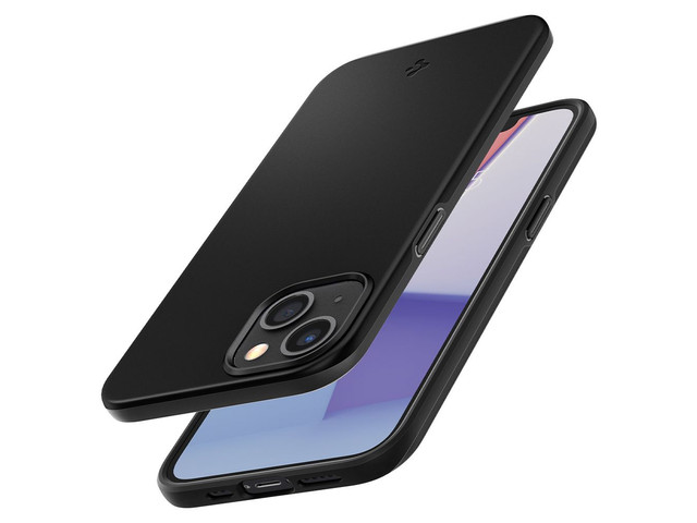 Spigen Thin Fit case for Apple iPhone 13 Black Glass