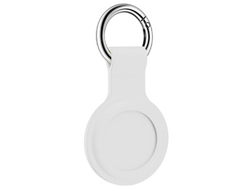 Silikonové pouzdro Alogy klíčenka s karabinou pro Apple AirTag White
