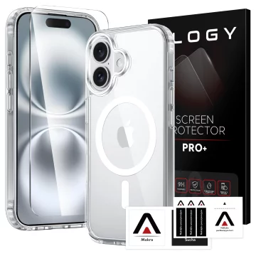 Pouzdro pro Apple iPhone 16 Alogy Anti-Shock Hybrid Case pro MagSafe Transparent