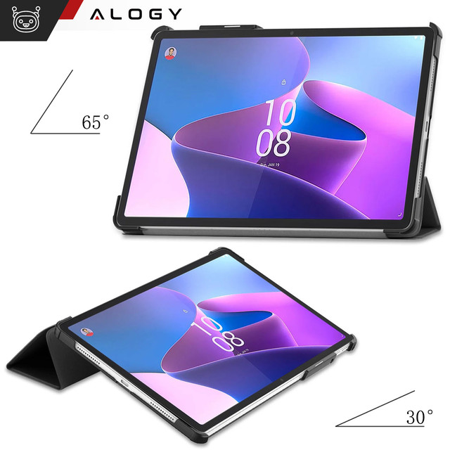 Lenovo Tab P11 Pro 2 Gen 11.2 Tablet Case TB-132FU TB-132XU Case Alogy Book Cover Black