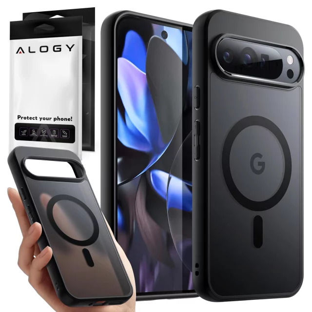 Google Pixel 9/ 9 Pro Case Alogy MagSafe Hybrid Matte Case MagMat Matte Black