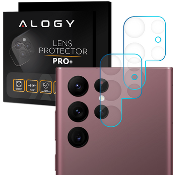 2x Szkło ochronne Alogy osłonka aparatu na obiektyw do Samsung Galaxy S22 Ultra