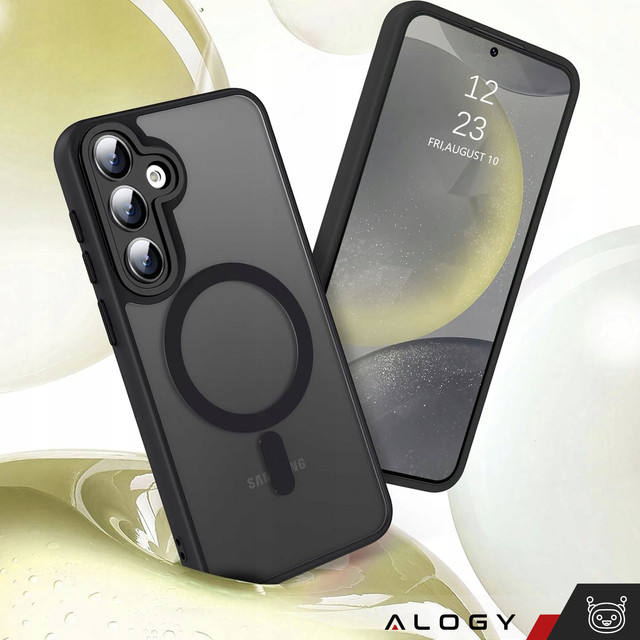 Pouzdro pro Samsung Galaxy S24, Mag Safe Case, zadní kryt telefonu MagMat, matná černá