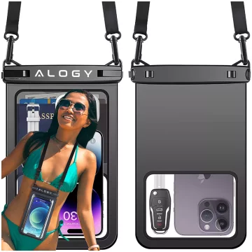 Waterproof case waterproof IPX8 for 6.7" phone double Case Alogy Waterproof Black