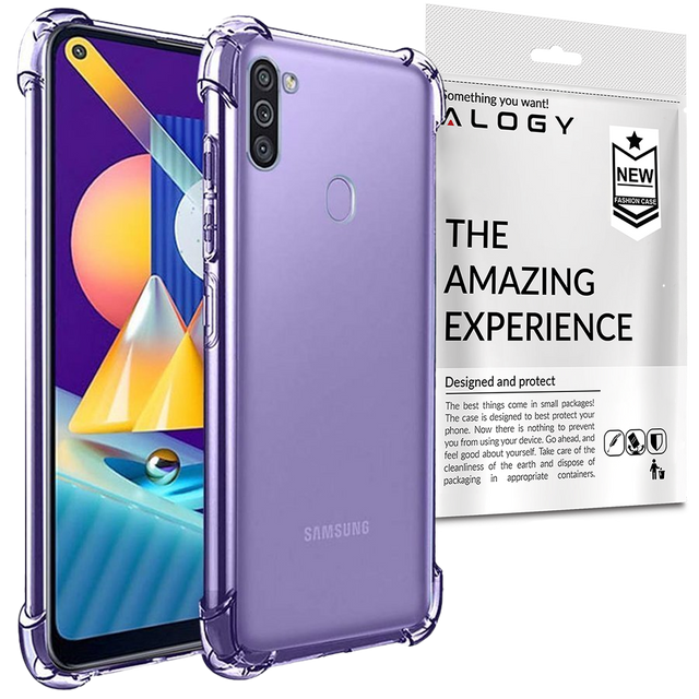 ShockProof Alogy armored case for Samsung Galaxy M11 / A11 transparent