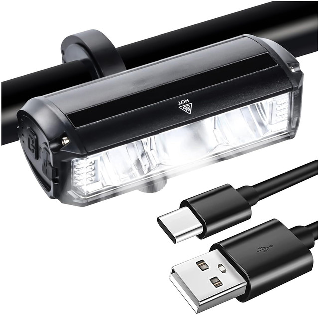 Lampka rowerowa przednia halogen LED światło oświetlenie roweru na przód rower kierownicę Mocna 900lm Alogy 610 czarna