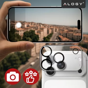 Szkło Ochronne na Obiektyw Aparatu do Apple iPhone 17 Pro Max, Wzmocnione i Odporne na Zarysowania, Precyzyjnie Dopasowane, Alogy Lens Protector Pro+™ – Przezroczyste