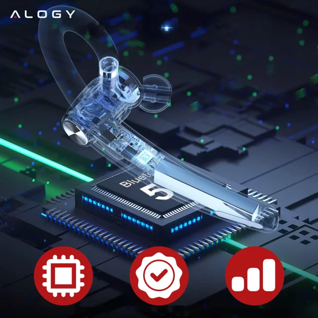 Bezdrátový headset pro hovory Bluetooth 4.0 do auta headset s displejem V8 Black