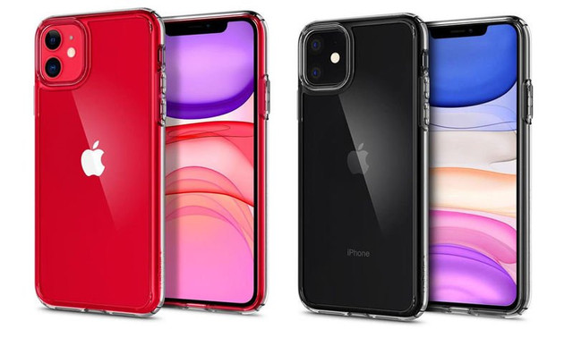 Spigen Ultra Hybrid case for Apple iPhone 11 Crystal Clear alogy glass
