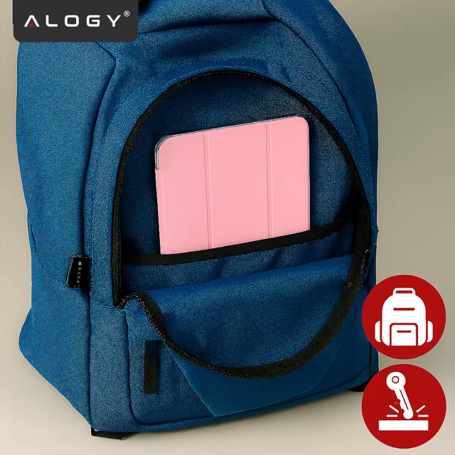 Etui Ochronne do Apple iPad 10.9" 10 Gen 2022 / iPad 11" A16 11 Gen 2025 Hybrydowe z Miejscem na Rysik, Składana Okładka z Funkcją Podstawki 2w1, Alogy HybridBook™ Case – Różowe