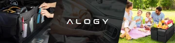 Úložná taška organizéru kufru do auta velký kufr Black XXL Alogy pevný kryt