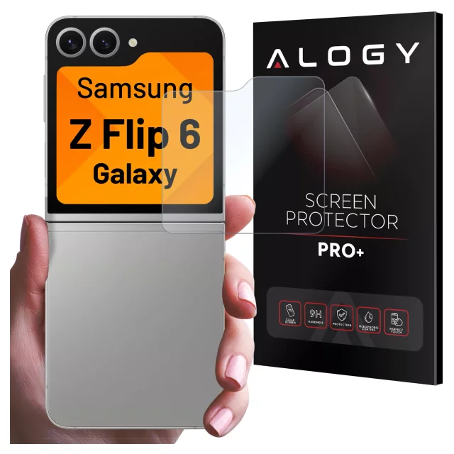 Szkło hartowane do Samsung Galaxy Z Flip 6 ochrona na ekran Alogy Screen Protector PRO+ na zewnętrzny ekran telefonu