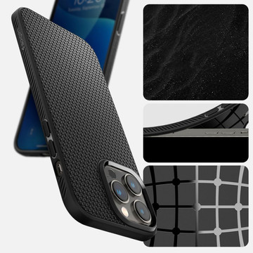 Zadní kryt Spigen Liquid Air pro Apple iPhone 14 Pro Matte Black Glass
