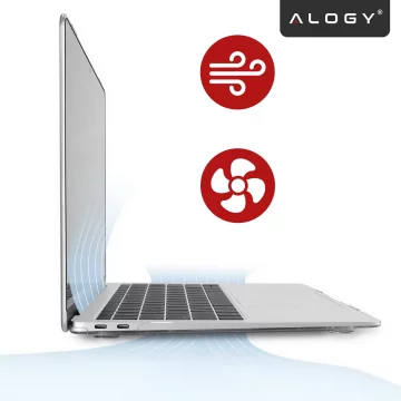 Pevné pouzdro Etui Alogy pro Apple Macbook Air 13 2022 M2 A2681 13,6" Przezroczyste