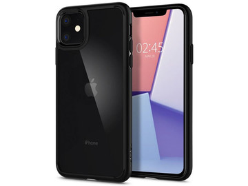 Spigen Ultra Hybrid case for Apple iPhone 11 Matte Black alogy glass