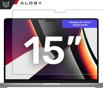 Matná ochranná fólie na displej pro MacBook Air 15 2023 M2 A2941 15,3" Alogy Screen Protect Film s filtrem Anti Blue