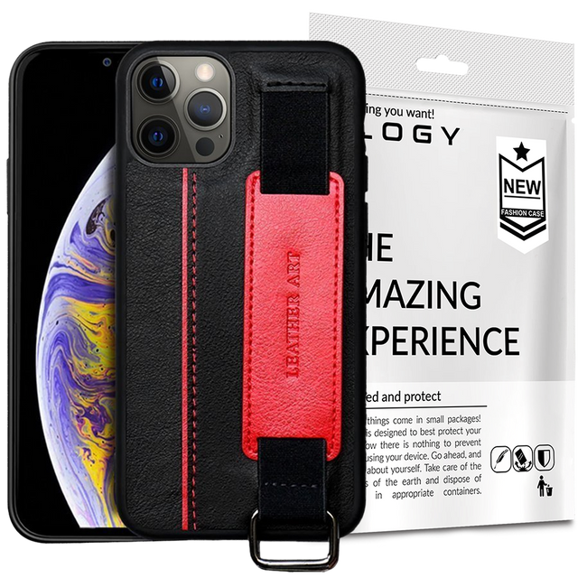 Alogy Leather Case for Apple iPhone 12/ 12 Pro 6.1 Black