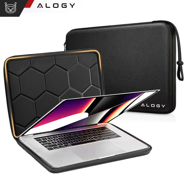 Ochranné pouzdro na notebook, MacBook Air Pro 13,3" Alogy Hard Foam Bag pro 13-14" notebooky černé