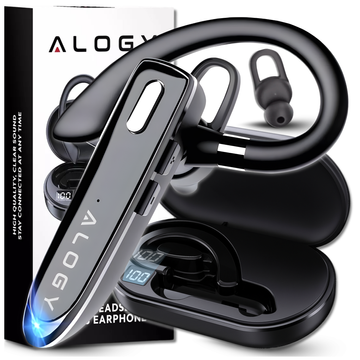 Bezdrátový headset pro hovory Bluetooth 4.0 do auta headset s displejem V8 Black