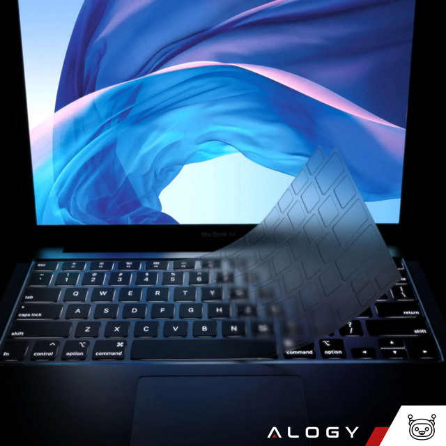 Alogy ochranné pouzdro silikonový kryt klávesnice pro Apple Macbook Air 13 M1 2019-2020 průhledný