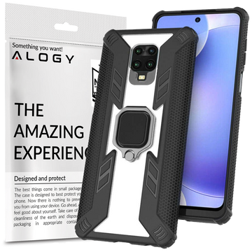 Pancerne Etui Alogy Ring Carbon Halter für Xiaomi Redmi Note 9S/ Pro/ Max
