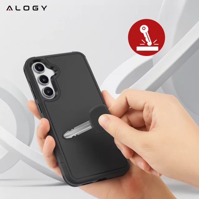 Pouzdro pro Apple iPhone 16 Pro Max Alogy Anti-Shock Hybrid Case pro MagSafe Transparent