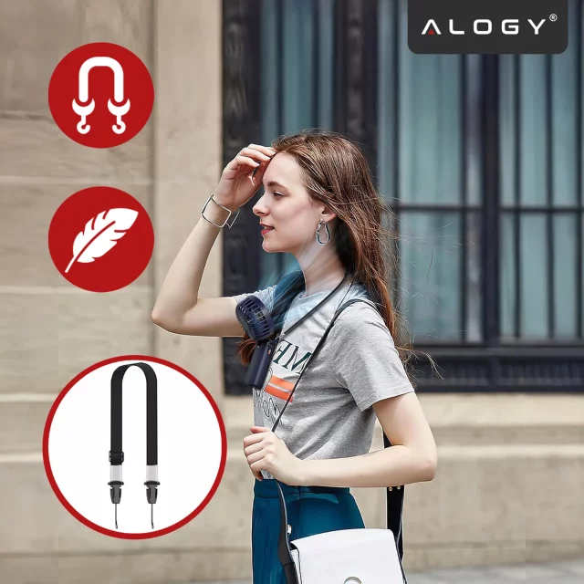 Fan Fan Handheld Fan Wireless Alogy Desktop Portable Handheld with Phone Holder USB-C Navy Blue