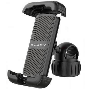 Fahrrad-Telefonhalter 4,7–6,8 Zoll für Telefon, Fahrradlenker für Fahrrad, Motorrad, verstellbar, Alogy Sport, Schwarz
