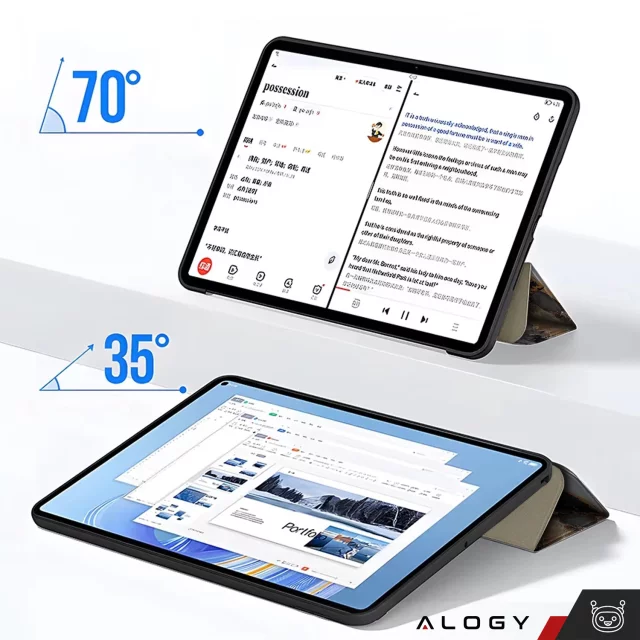 Apple iPad 10.9 gen 10 2022 case for tablet Alogy Book Case Cloudy Marble Marble