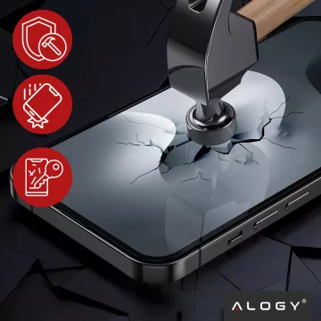 Alogy 3in1 Case Pack™ – Černý hybridní kryt MagSafe se 2 ochrannými tvrzenými skleněnými pouzdry pro Apple iPhone 17