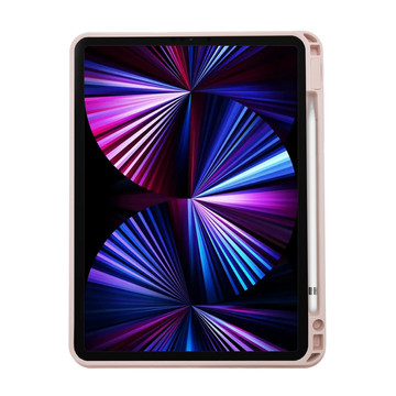Alogy Case Bluetooth klávesnice 4v1 dotyková magnetická tužka pro Apple iPad Pro 11 2021 růžová