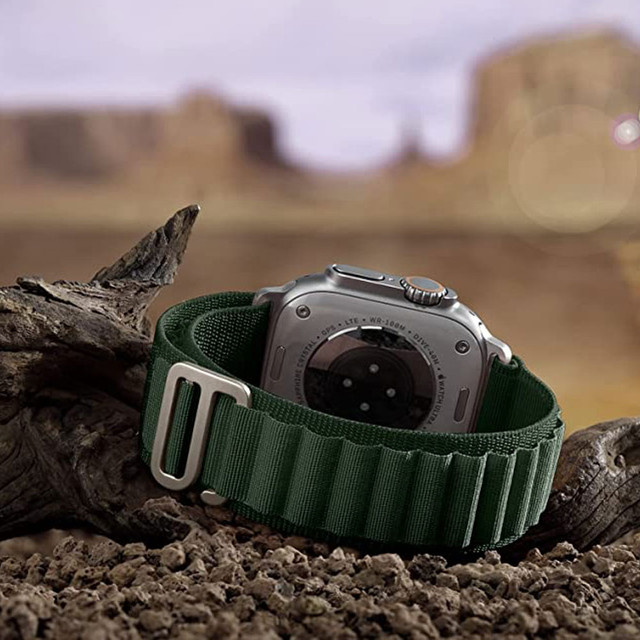 Alogy sportovní řemínek pro Apple Watch 4/5/6/7/8/SE/Ultra (42/44/45/49 mm) zelený