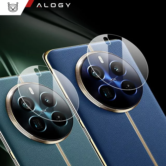 2x tvrzené sklo pro objektiv fotoaparátu pro Realme 12 PRO / Realme 12 PRO PLUS 5G Alogy Transparent