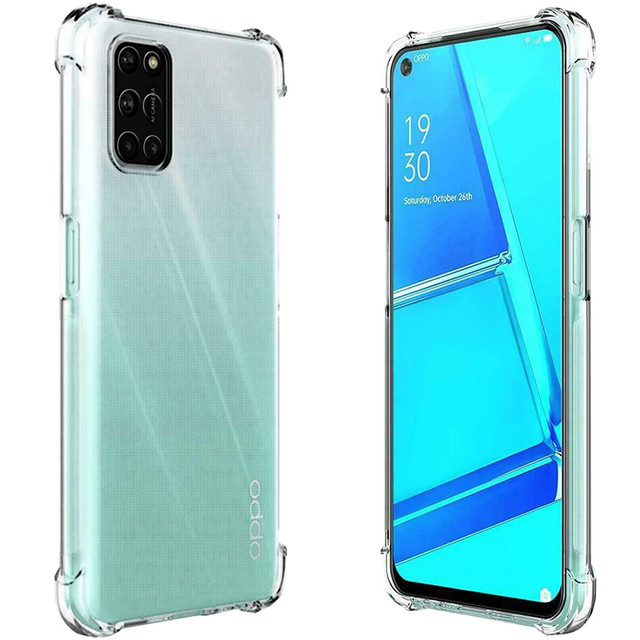 ShockProof Alogy Armor Case for Oppo A54/ A74/ A93 5G Transparent