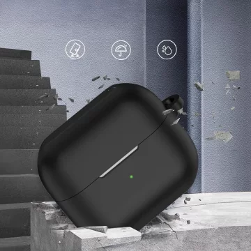 Silicone case cover for headphones for Samsung Galaxy Buds 3 / 3 Pro Black