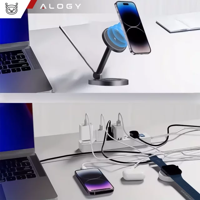 HUB-Splitter Alogy-Adapter für Computer-Laptop mit USB-C auf 3x USB-A 2.0 1x USB-A 3.0 Grau