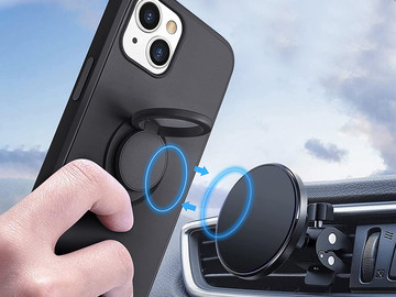Ring Ultra Slim Alogy Silicone Case for Apple iPhone 13 Mini Black Glass