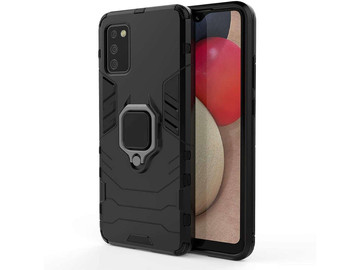 Pouzdro Alogy Stand Ring Armor pro Samsung Galaxy A02s/ A03s 164mm černé sklo